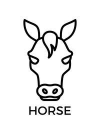 Animal icons outline black