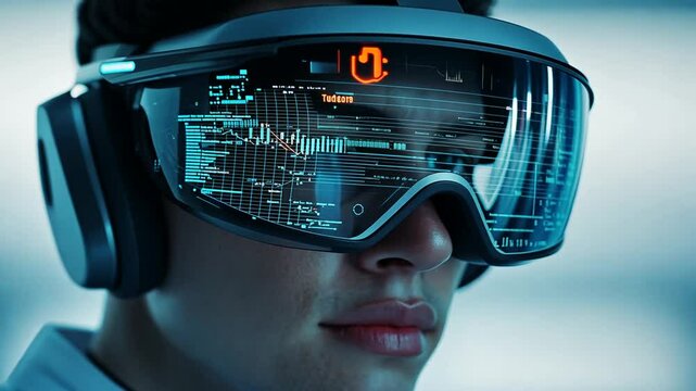Cutting-edge workspace featuring virtual reality tools for international teamwork.