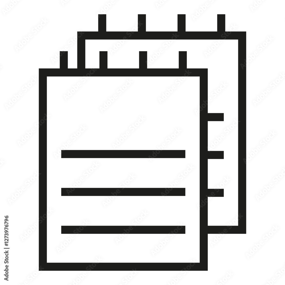 Poster document vector icon
