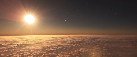 Obraz premium An abstract old VHS screen grab of the sky from Mars, blurry and low resolution