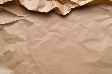 Obraz premium crumpled brown paper