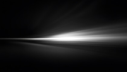 Modern minimalist abstract Black background with a white gradient light and shadow, grainy texture