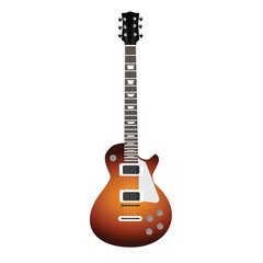 electric guitar icon,musical instrument,vector illustration on white background.