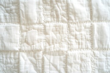 Obraz premium White quilted fabric background texture