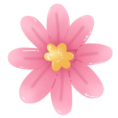 Naklejka premium pink flower 