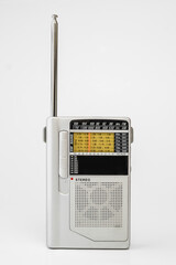 Portable or pocket shortwave radio with antenna