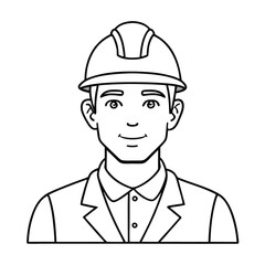 continuous single color full-body line drawing of a man