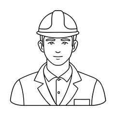 continuous single color full-body line drawing of a man