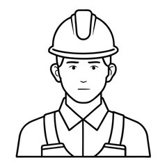 continuous single color full-body line drawing of a man