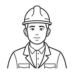 continuous single color full-body line drawing of a man