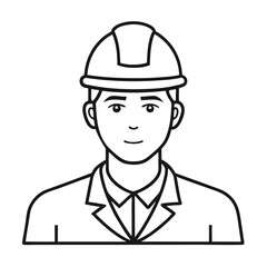 continuous single color full-body line drawing of a man