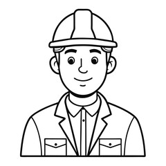 continuous single color full-body line drawing of a man