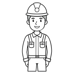 continuous single color full-body line drawing of a man