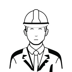 continuous single color full-body line drawing of a man