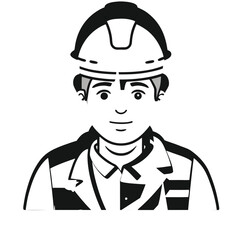 continuous single color full-body line drawing of a man