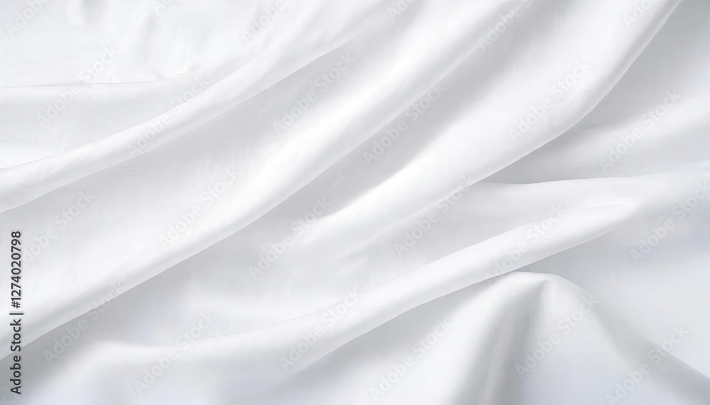 Aufkleber a white fabric with a pattern on it