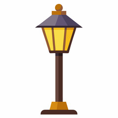 new style realistic night lamp on white background