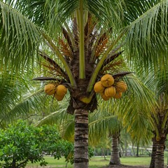 Fototapeta premium coconut palm tree