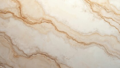 Fototapeta premium Richly textured marble surface illustration with elegant veined pattern. Abstract sleek design with smooth texture ideal for backgrounds, countertops, modern interiors, kitchens. Warm beige, brown