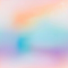 Obraz premium A soft background with a gradient of light blue, pink, purple, orange, and green is blurry.