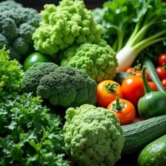 broccoli and tomatoes