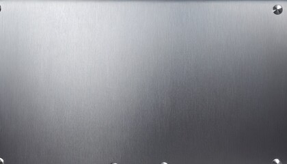 Sleek Metal Canvas: A brushed metal surface with visible rivets at the corners. The metallic sheen suggests industrial strength and modern design.