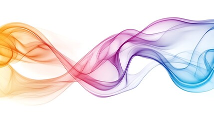 Colorful smoke waves, abstract background