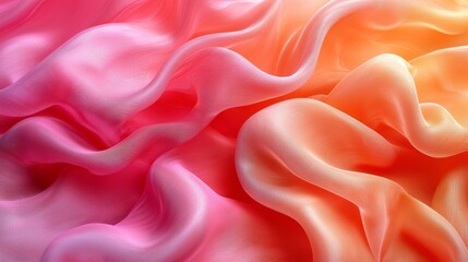 Obraz premium Pastel orange tones are beautifully complemented by a soft peach gradient background in elegant design projects