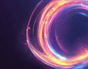 Obraz premium Warm blue light, grainy and colorful, leaks onto a black background with a textured dust effect, producing an abstract, retro film look that is scratched and damaged, perfect for applying as an