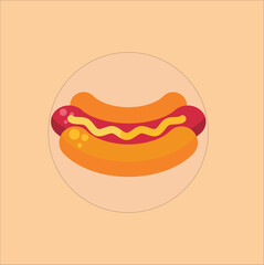 hot dog vector illustration