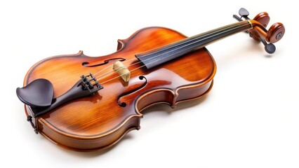 Fototapeta premium Violin on White Background