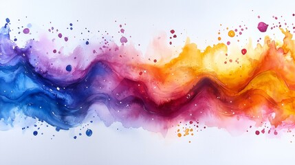 Obraz premium Creating art through machine learning results in abstract patterns and a vibrant creative process, reminiscent of Watercolor style