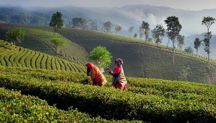 Tea Gardens of Assam Assam, India