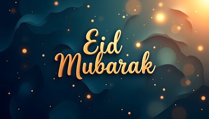 Fototapeta premium Eid Mubarak social media banner, poster and background, greeting card design, decorative background