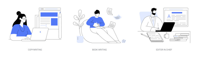 Publishing service isolated cartoon vector illustrations se