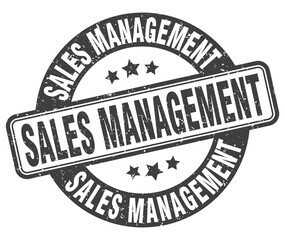 sales management stamp. sales management label. round grunge sign