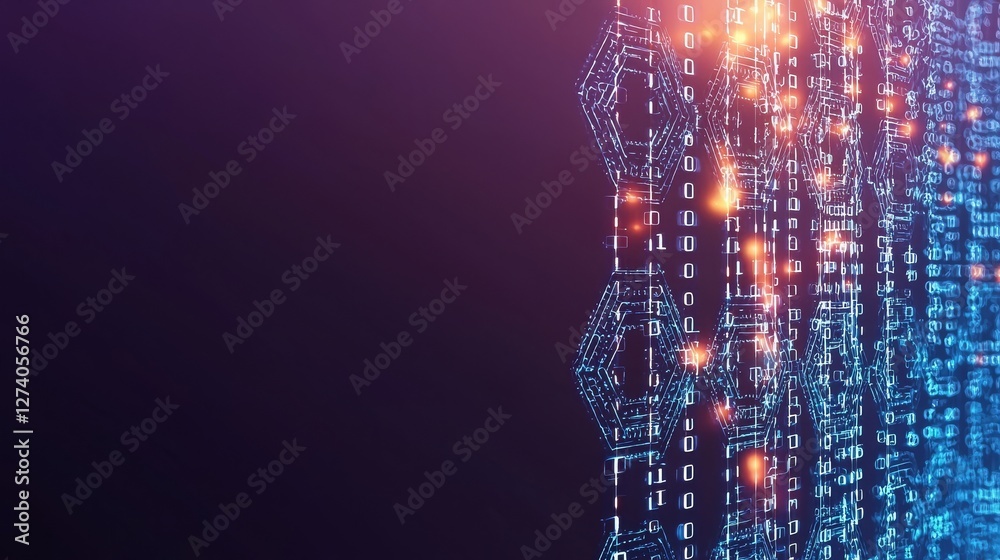 Poster online data and network protection is vital, and an image showing a blue background with rapid inter