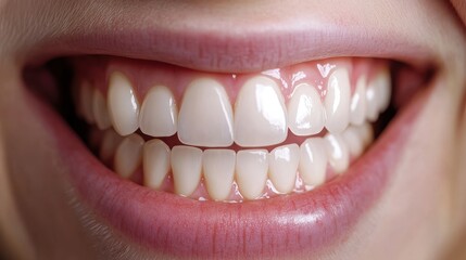 Fototapeta premium Bright and Healthy Smile with Radiant White Teeth