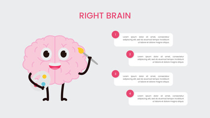 Right Brain Human Infographic Design Template