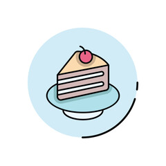Cake Slice vector icon