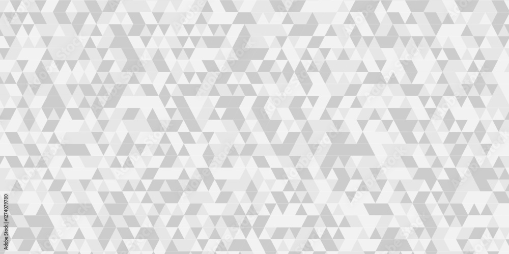 Poster vector gray polygon mosaic triangle overlap texture background. white and gray overlapping cube squa