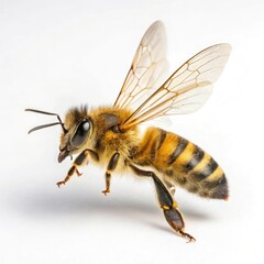 bee on white background