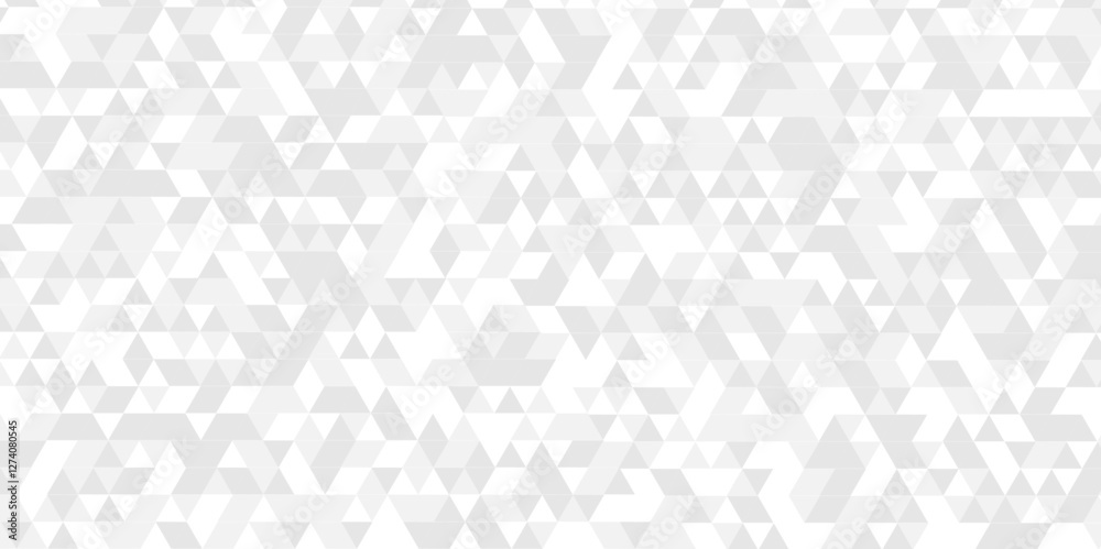 Poster vector gray polygon mosaic triangle overlap texture background. white and gray overlapping cube squa