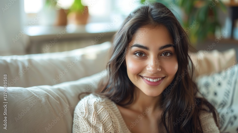 Canvas Prints A young adult smiling at the camera.