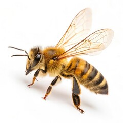 bee on white background