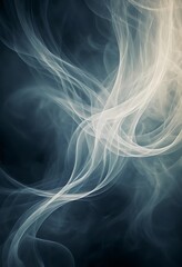 Ephemeral Light Streams, An Abstract Dance of Color and Form on Dark Canvas