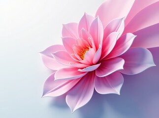 Pastel Futuristic Floral Texture Art -  Sharp, Bright Colors