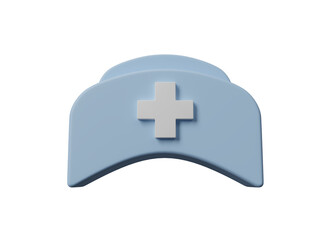 International Nurse Day icon isolated on transparent background, medical help and care concept. Happy nurses day icon or sign design for mark the contributions that nurses make to society. 3d render