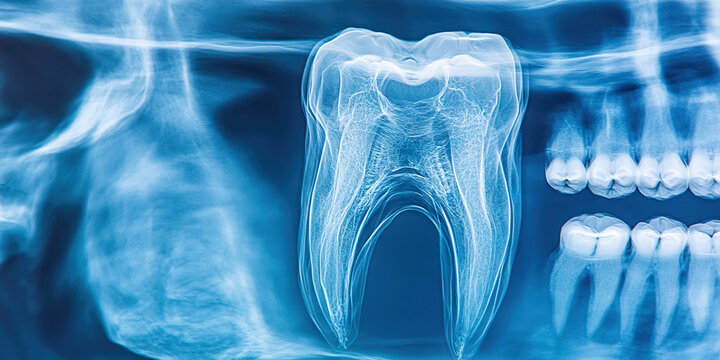 Dental Radiograph: Molar and Adjacent Teeth