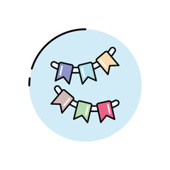 Garland vector icon